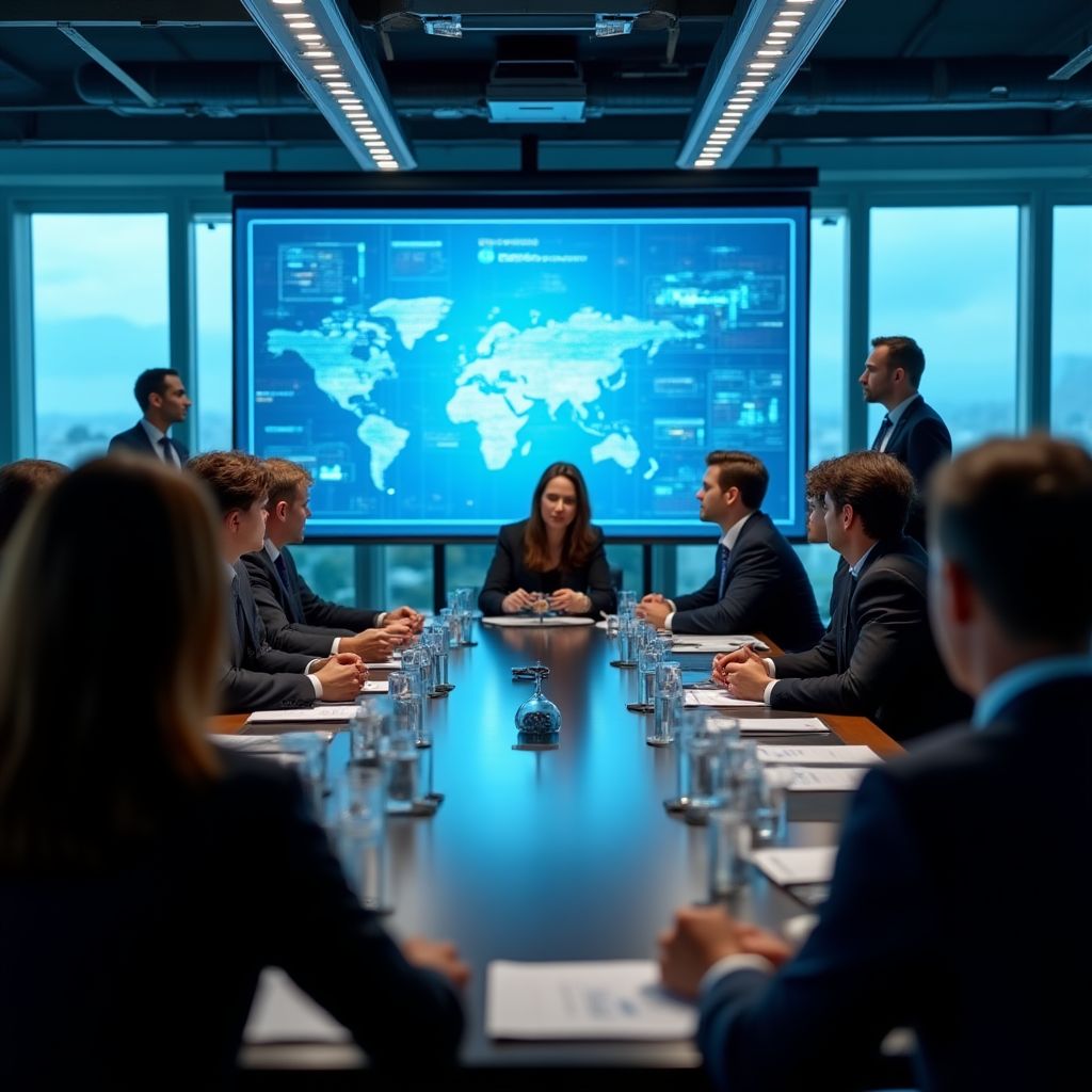 Equipo de FinanzasPro en reunión estratégica