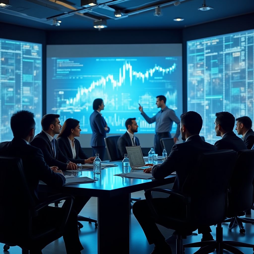 Equipo de FinanzasPro en la oficina central